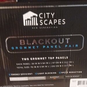 City Scapes Blackout Grommet Panel Pair
